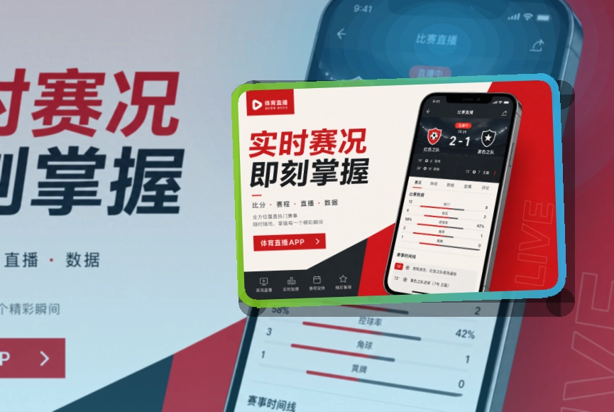 海报式引导 · 移动赛事服务 · 移动查看更省时间界面展示